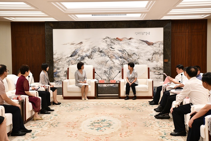 三明市领导会见上海市市场监管局领导一行